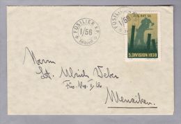 Schweiz Soldatenmarken II W.K. 1939 Brief  "FÜS.BAT.56.5.DIVISION" - Dokumente
