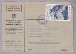 Schweiz Soldatenmarken II W.K. Brief  "Grenzbrigade 8" - Cartas & Documentos