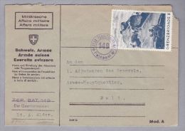 Schweiz Soldatenmarken II W.K. Brief  "Grenzbrigade 8" - Dokumente