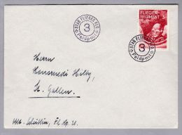 Schweiz Soldatenmarken II W.K. 1939/40 Brief   "FLIEGER.REGIMENT.3" - Documenten