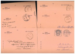 B018 - 6 Cartes 125 Néerlandaises Oblitérées - Adressenänderungen