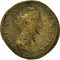 Monnaie, Faustine I, Sesterce, Roma, TB+, Cuivre, Cohen:88 - Les Antonins (96 à 192)