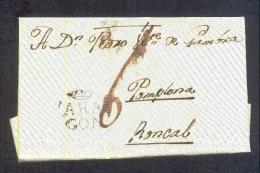 ZARAGOZA A RONCAL - ...-1850 Prefilatelia