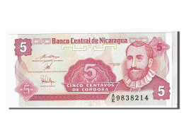 Billet, Nicaragua, 5 Centavos, 1990, KM:168a, NEUF - Nicaragua