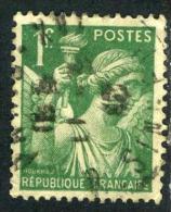 FRANCE 432°  1,00f  Vert Type Iris (10% De La Cote + 0,15€) - 1939-44 Iris
