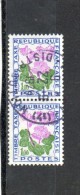 FRANCE    2 Timbres Se Tenant  1,00 F     Année 1964-71   Y&T: 102   Timbres Taxe   (oblitérés) - 1960-.... Afgestempeld