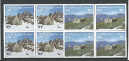 Groenland: 222// 223 **  Blocs De 4 - Unused Stamps