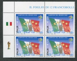 ITALIA 2006 - QUARTINA - CAMPIONATO MONDIALE DI CALCIO 2006 ITALIA CAMPIONE  MNH**-  429 - 2006 – Duitsland