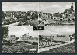 (0839) Penig/ Mehrbildkarte S/w / Konsum-Kaufhalle - Echt Foto - N. Gel. - DDR - Bild Und Heimat - Penig