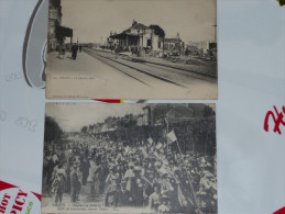 MELUN La Gare En 1895 ; Concours De Pèche - Melun
