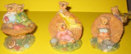 LOT DE 3 FIGURINES OURSONS - Other & Unclassified