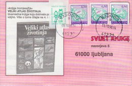 YUGOSLAVIA 1990 Commercial Postcard With Croatia Childrens Week 2d Tax. - Wohlfahrtsmarken