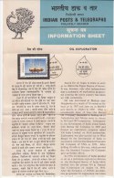 Stamped Information Oil Exploration, ONGC, Energy, India 1982 - Pétrole