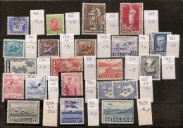 ISLANDE / ISLAND  Bon Lot De Timbres Anciens  Oblitérés Ou Neufs **  ( Ref 1083 ) - Oblitérés