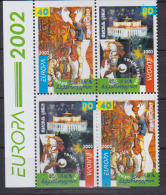 GEORGIE     2002     EUROPA              N°   299a / 300b      COTE      16 € 00              ( M 175 ) - Géorgie