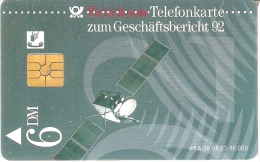 TARJETA DE ALEMANIA DE UN SATELITE  (SATELLITE) NUEVA-MINT - Astronomia