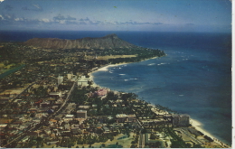 HAWAII - AERIAL VIEW OF WAIKIKI AREA AND MAJESTIC DIAMOND HEAD - Andere & Zonder Classificatie