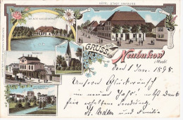 NEUBUKOW Color Litho Wasser Mühle Bahnhof Hotel Villenpartie 31.12.1897 Vorläufer - Kühlungsborn