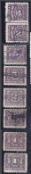 Canada1906-30:Lot Of 8postage Dues,including Paper Varieties Cancelled - Impuestos