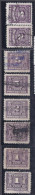 Canada1906-30:Lot Of 8postage Dues,including Paper Varieties Cancelled - Strafport