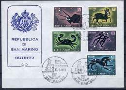 San Marino Signes Du Zodiaque Astrologie Lettre 1981 Signs Of Zodiac Astrology Cover 1981 - Astrology