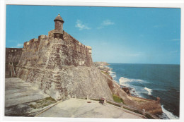 Castillo San Cristobal Haunted Sentry Box Puerto Rico Postcard - Puerto Rico