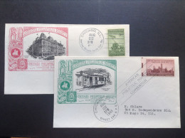 US, 1946 FDCs (x2) - Diamond Jubilee American Philatelic Society - 1941-1950