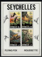 **4** -  SEYCHELLES 1981 - Fauna. Pipistrello -  4 Val. In BF MNH** - Perfetto - Seychelles (1976-...)
