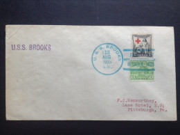 US, 1933 Naval Cover - U.S.S. Brooks - 1921-40