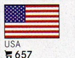 6 Flaggen USA In Farbe Pack 7€ Zur Kennzeichnung Von Büchern, Alben+Sammlungen Firma LINDNER #657 Flags Of United States - 1950-Now