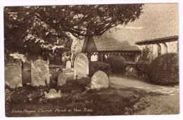 I1882 Stoke - Poges Church - Porch & Yew Tree / Non Viaggiata - Buckinghamshire