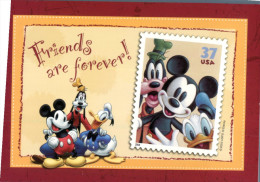 (321) Disney - Mickey, Pluto And Donald On US Stamp - Disneyworld