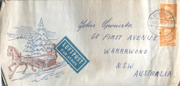 (198) Cover Posted From Denmark To Australia - 1960 (snow Carrriage) - Briefe U. Dokumente