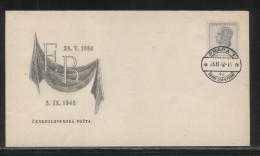 CZECHOSLOVAKIA FDC 1948 DEATH OF EDWARD BENES - FDC