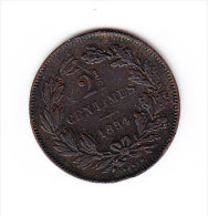LUXEMBOURG KM 21 1854 2 1/2 Cts. (4JP68) - Luxembourg