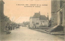 CIRCUIT  DE LA SARTHE     TRAVERSEE DE LAMNAY   AUTOMOBILE - Luche Pringe