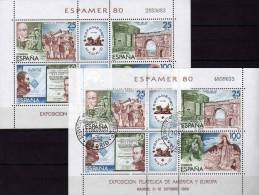 Expo ESPAMER Madrid 1980 Spanien Blocks 21 ** Plus O 6€ Gemälde Herrscher Historie M/s Art Bloc Painting Sheet Bf Espana - Blocks & Sheetlets & Panes