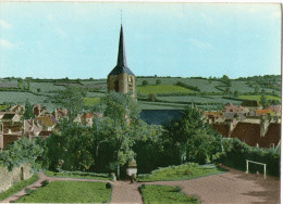 CPM    58     MOULINS ENGILBERT       VUE SUR L EGLISE       JARDIN ET TERRAIN DE JEUX AVEC BALANCOIRES - Moulin Engilbert