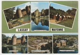 @ CPSM MULTIVUES LASSAY, ELEVAGE DE LAURIERE, CHATEAU ET ETANG, COMMUNAUTE DE SAINT FRAIMBAULT, MAYENNE 53 - Lassay Les Chateaux