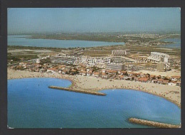 DF / 34 HERAULT / MAUGUIO - CARNON / CARNON-PLAGE / VUE AERIENNE / CIRCULÉE EN 1975 - Mauguio