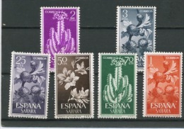 SAHARA ESPAGNOL: FLORE -  N° Yvert  187/190+192+193 ** - Spanische Sahara