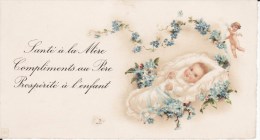 Mignonnette Naissance, Bébé, Ange, Angelot, Myosotis - Birth