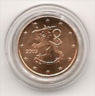 1 Centime - 1 Cent - 1ct  Finlande  2003 UNC Pièce Neuve Sous Capsule ! - Finlandia