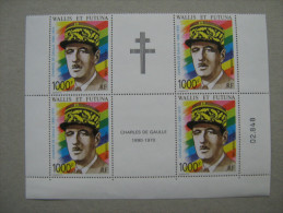 1992 WALLIS ET FUTUNA  PA No 174 A * *     CHARLES DE GAULLE  PAIRES  AVEC LOGO CENTRAL - Unused Stamps