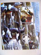 M/s Block Mini Sheet Birds Oiseaux Fauna Animals Scouting - Mouettes