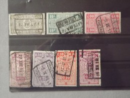 Lot N°678 Lot De 7 Timbres Oblitérés De Belgique Chemin De Fer - Andere & Zonder Classificatie