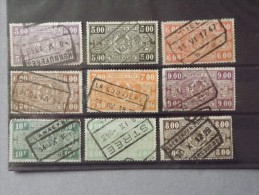 Lot N°679 Lot De 9 Timbres Oblitérés De Belgique Chemin De Fer - Other & Unclassified