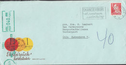 Denmark EHRENREICH VÆRKSTEDER Stilling SKADERBORG Slogan 1971 Cover Brief König Frederik IX. Stamp PORTO Taxe Cancel !! - Portomarken