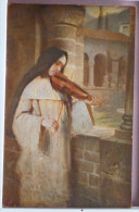 CPA Litho Epaisse Illustrateur HERMANN KAULBACH Ave Maria Soeur Nonne Et Violon N° 141 Ed Seemann - Kaulbach, Hermann