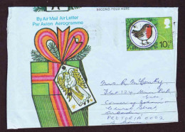 Great Britain Air Letter To South Africa - 1977 - Christmas - Briefe U. Dokumente